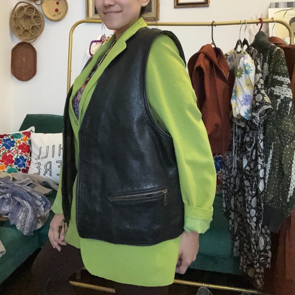 ALDO Vintage leather vest - Picture 2 of 15